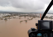 helicopter flight over flooded Oxfordshire helicopter flight over flooded Oxfordshire